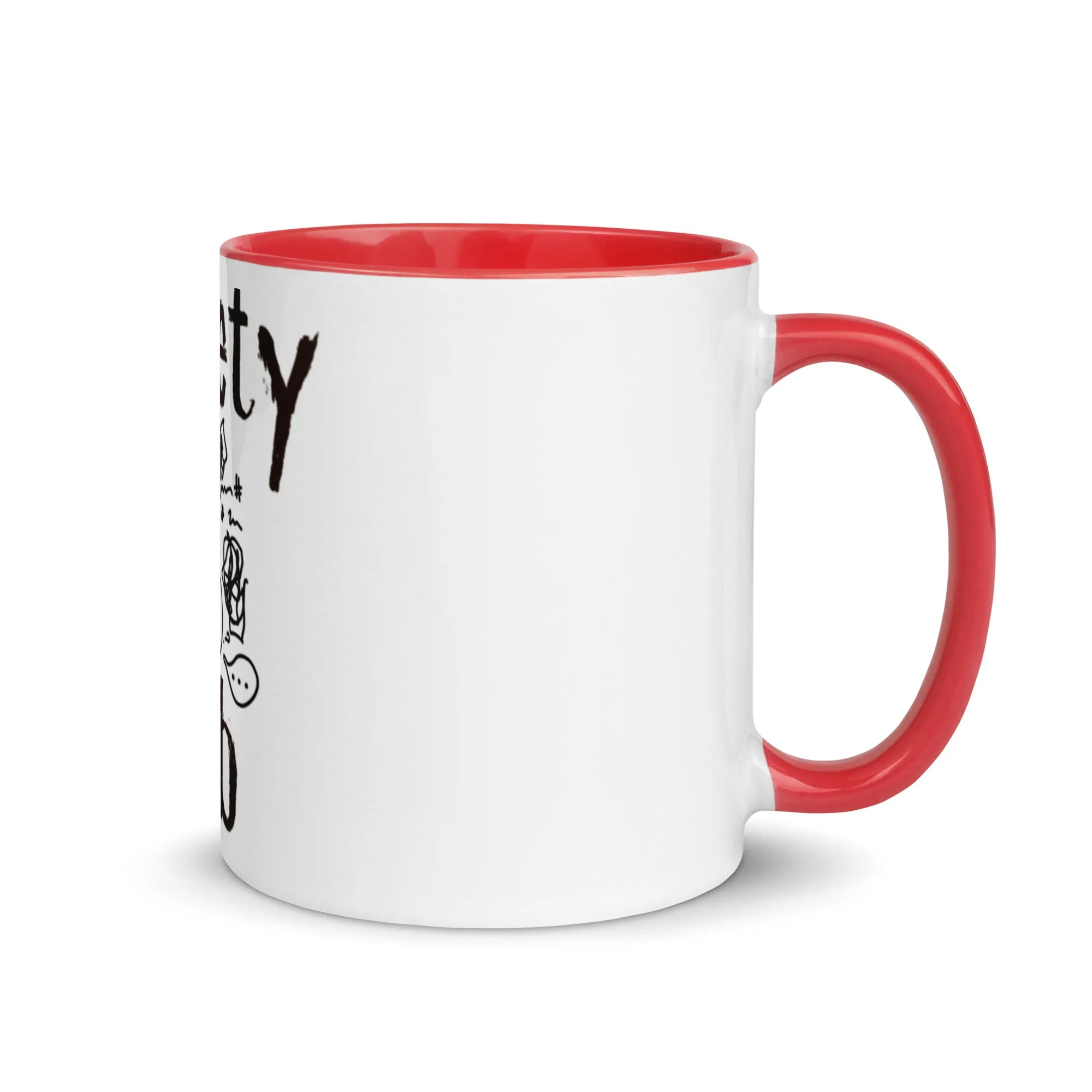 The Anxiety Club Mug with Color Inside