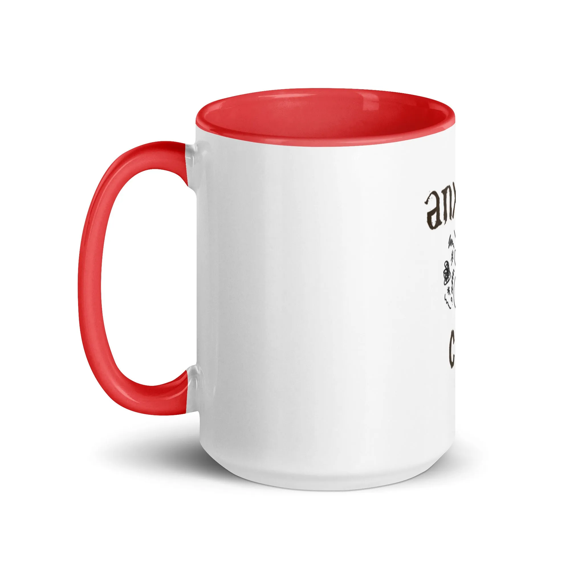 The Anxiety Club Mug with Color Inside