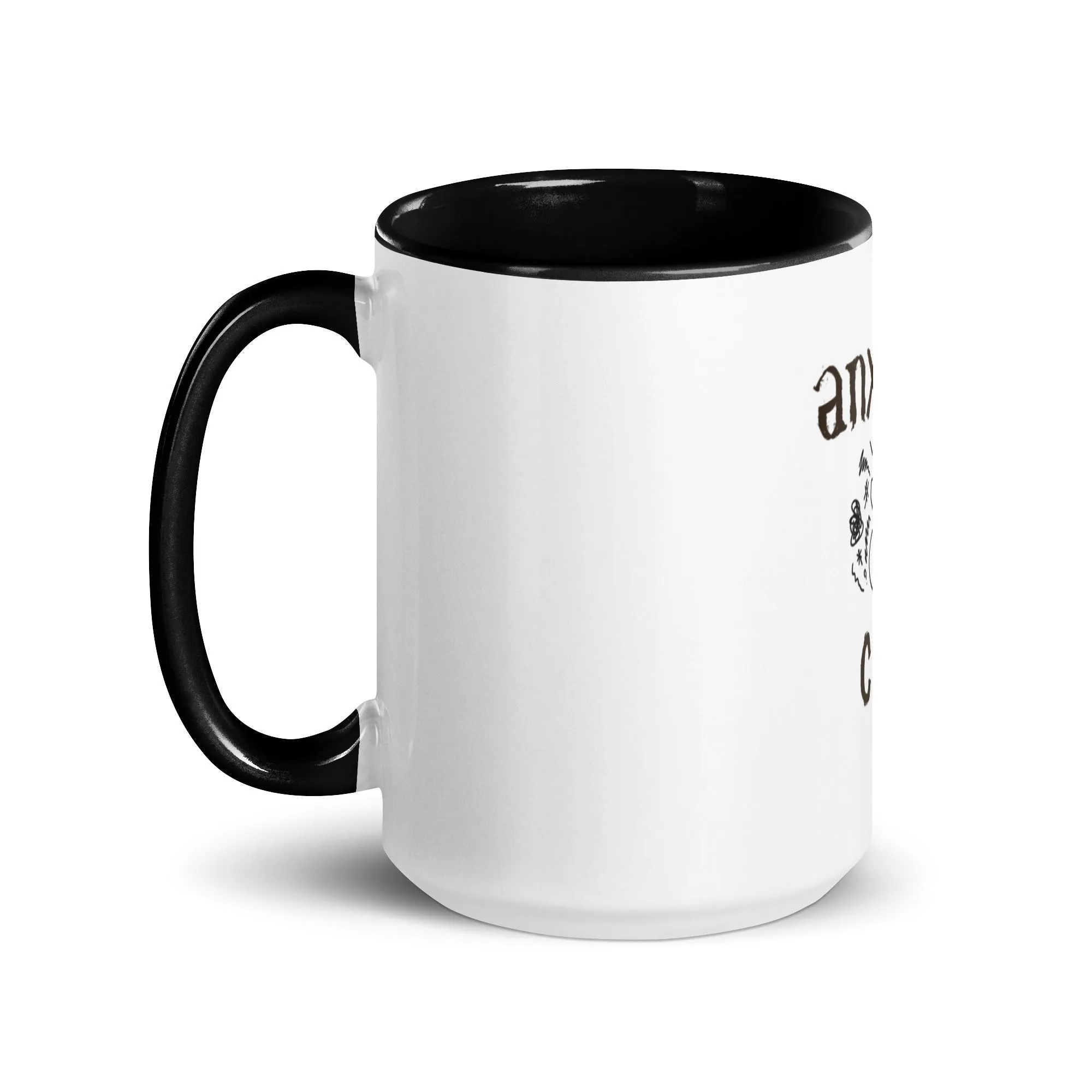 The Anxiety Club Mug with Color Inside