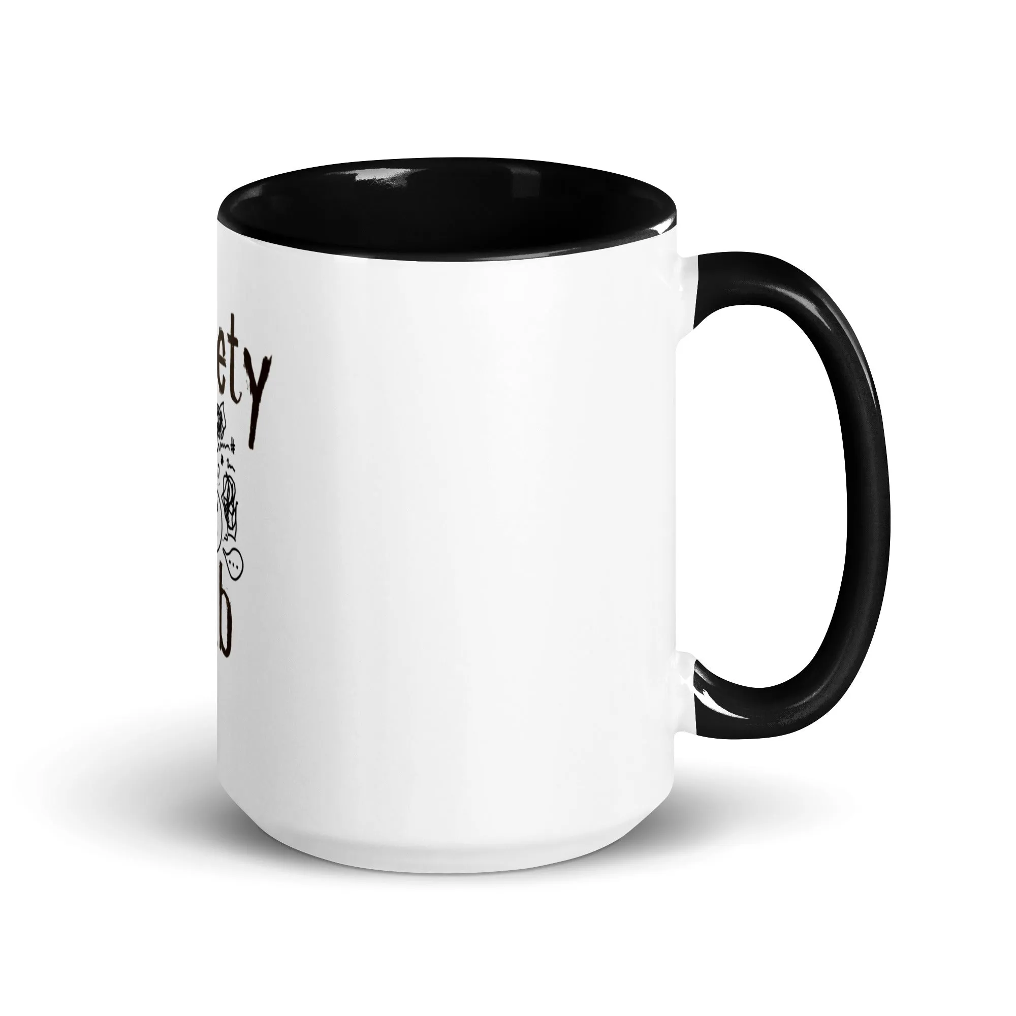 The Anxiety Club Mug with Color Inside