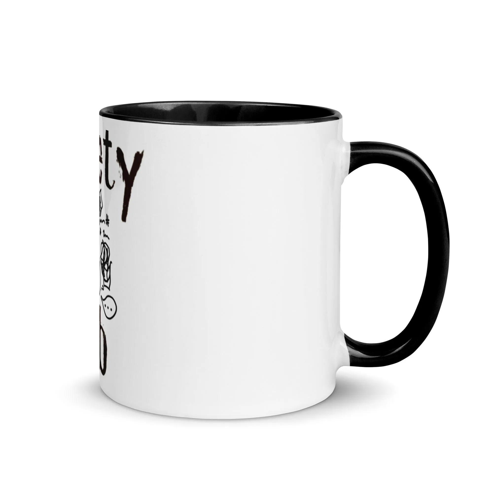 The Anxiety Club Mug with Color Inside