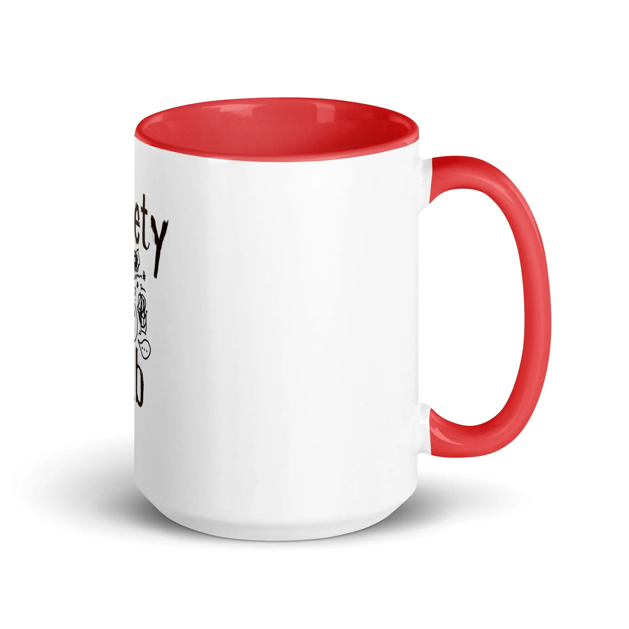 The Anxiety Club Mug with Color Inside