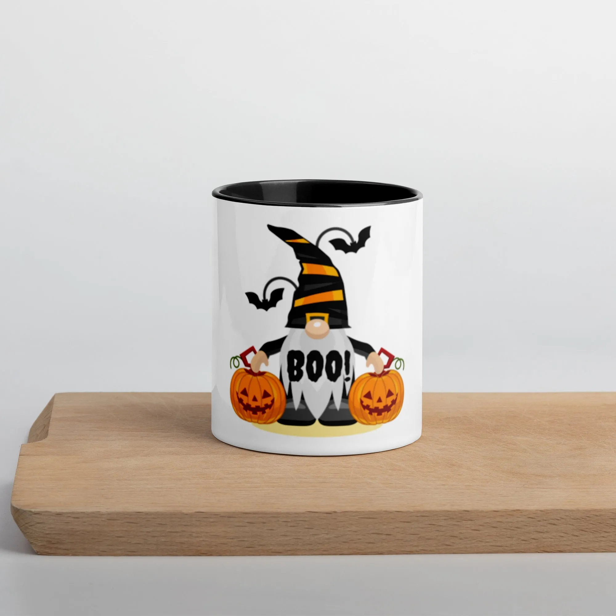 The Boo Gnome Coffee Mug with Color Inside