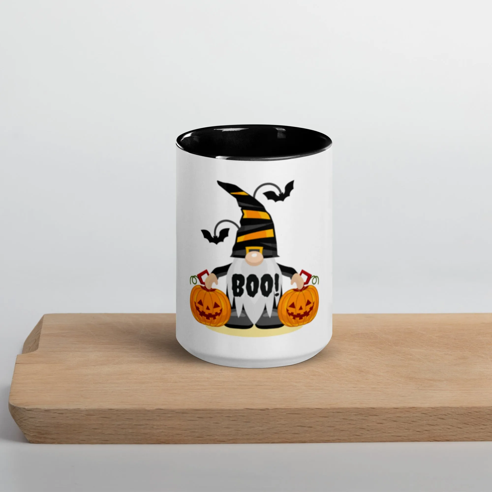 The Boo Gnome Coffee Mug with Color Inside