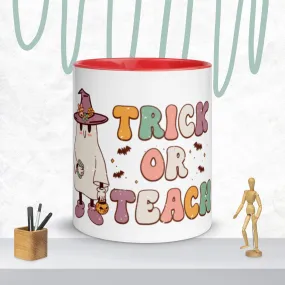 Trick or Teach Mug with Color Inside