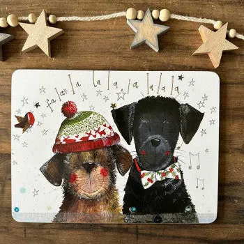 XMT03 Christmas Dogs Placemat